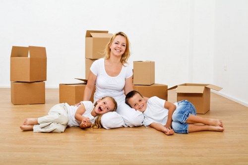 Customer providing booking details for a removals job